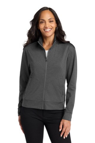 Women's C-FREE Double Knit Full-Zip - Port Authority LK881, ready for custom embroidery or printing