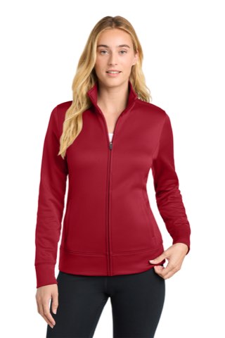 Women's Sport-Wick Fleece Full-Zip Jacket - Sport-Tek LST241, ready for custom embroidery or printing