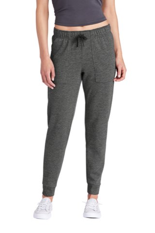 Women's PosiCharge Tri-Blend Wicking Fleece Jogger - Sport-Tek LST299, ready for custom embroidery or printing