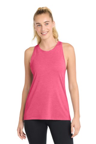 Women's PosiCharge Tri-Blend Wicking Tank - Sport-Tek LST402, ready for custom embroidery or printing