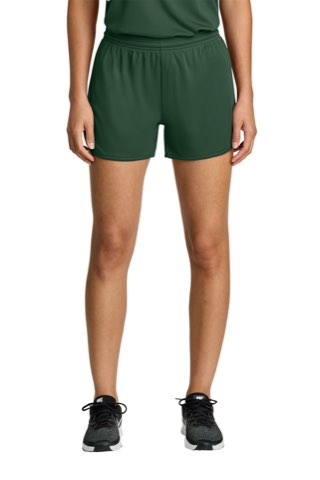 Women's Club 3” Track Short - Sport-Tek LST447, ready for custom embroidery or printing