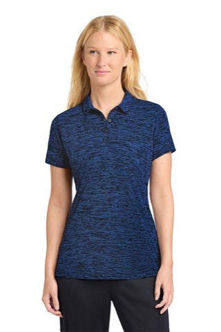 Women's PosiCharge Electric Heather Polo - Sport-Tek LST590, ready for custom embroidery or printing