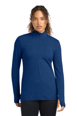 Women's Exchange 1.5 Long Sleeve 1/2-Zip - Sport-Tek LST711, ready for custom embroidery or printing