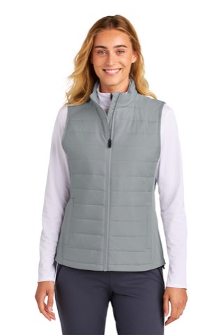 Women's Teknical Hybrid Vest - Sport-Tek LST941, ready for custom embroidery or printing