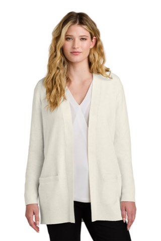 Women's Easy Care Open-Front Cardigan Sweater - Port Authority LSW2890, ready for custom embroidery or printing