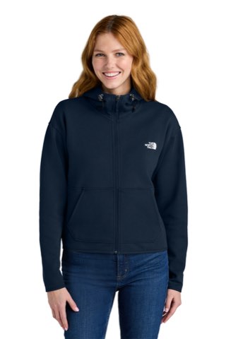 Women's Double-Knit Full-Zip Hoodie - The North Face NF0A8BUT, ready for custom embroidery or printing
