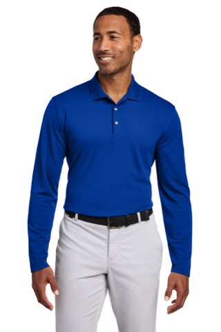 Dri-FIT Micro Pique 2.0 Long Sleeve Polo - Nike NKDC2104, ready for custom embroidery or printing