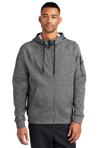 Therma-FIT Pocket Full-Zip Fleece Hoodie - Nike NKFD9859, ready for custom embroidery or printing
