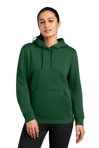 Women's Club Fleece Sleeve Swoosh Pullover Hoodie - Nike NKFD9889, ready for custom embroidery or printing
