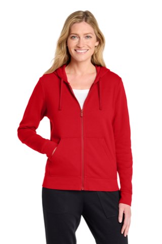 Women's Club Fleece Sleeve Swoosh Full-Zip Hoodie - Nike NKFD9890, ready for custom embroidery or printing
