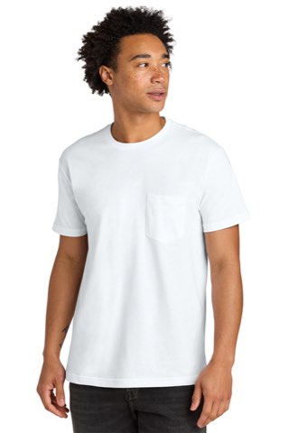 Cotton Pocket Tee - Next Level NL3605, ready for custom embroidery or printing