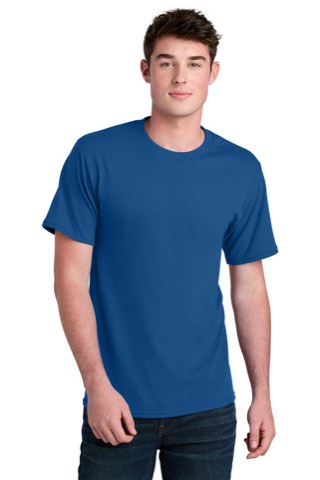Core Blend Recycled Tee - Port & Company PC01, ready for custom embroidery or printing