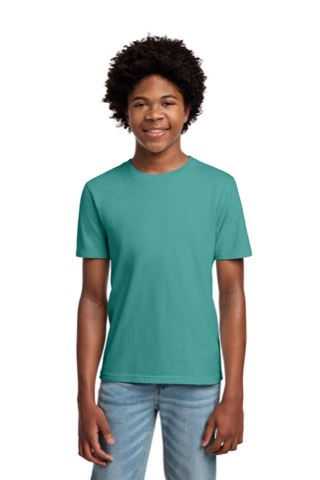 Youth Beach Wash Garment-Dye Tee - Port & Company PC099Y, ready for custom embroidery or printing