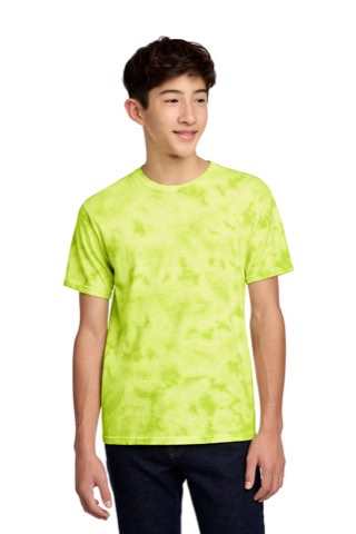 Youth Crystal Tie-Dye Tee - Port & Company PC145Y, ready for custom embroidery or printing