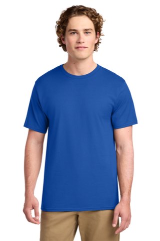 Ring Spun Cotton Tee - Port & Company PC150, ready for custom embroidery or printing