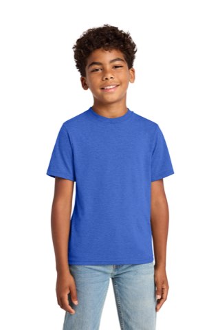 Youth Tri-Blend Tee - Port & Company PC330Y, ready for custom embroidery or printing