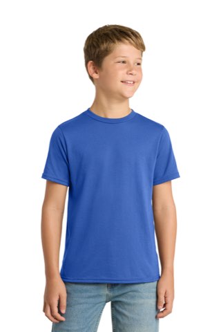 Youth Performance Blend Tee - Port & Company PC381Y, ready for custom embroidery or printing