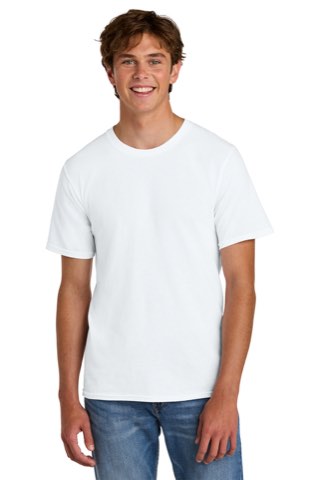 Easy Cotton Tee - Port & Company PC43, ready for custom embroidery or printing