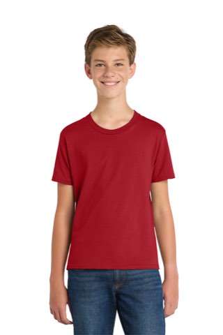 Youth Fan Favorite Tee - Port & Company PC450Y, ready for custom embroidery or printing
