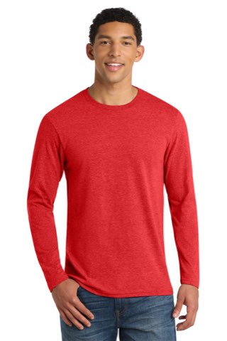 Long Sleeve Fan Favorite Blend Tee - Port & Company PC455LS, ready for custom embroidery or printing
