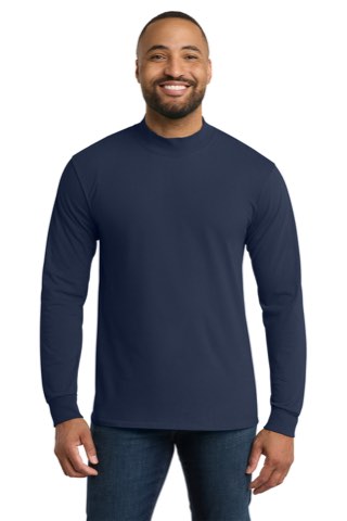 Essential Mock Turtleneck - Port & Company PC61M, ready for custom embroidery or printing