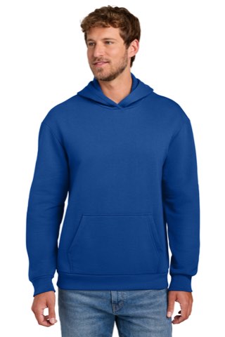Easy Fleece Pullover Hooded Sweatshirt - Port & Company PC68H, ready for custom embroidery or printing