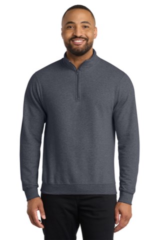 Core Fleece 1/4-Zip Pullover Sweatshirt - Port & Company PC78Q, ready for custom embroidery or printing