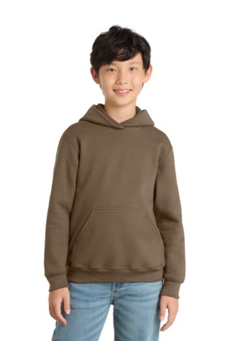 Youth Core Fleece Pullover Hooded Sweatshirt - Port & Company PC78YH, ready for custom embroidery or printing