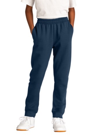 Youth Core Fleece Jogger - Port & Company PC78YJ, ready for custom embroidery or printing