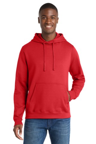 Fan Favorite Fleece Pullover Hooded Sweatshirt - Port & Company PC850H, ready for custom embroidery or printing