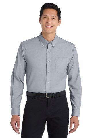 Crosshatch Easy Care Shirt - Port Authority S640, ready for custom embroidery or printing