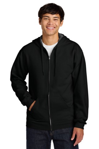 Softstyle Midweight Fleece Full-Zip Hooded Sweatshirt - Gildan SF600, ready for custom embroidery or printing