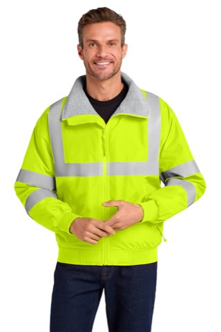 Enhanced Visibility Challenger Jacket with Reflective Taping - Port Authority SRJ754, ready for custom embroidery or printing