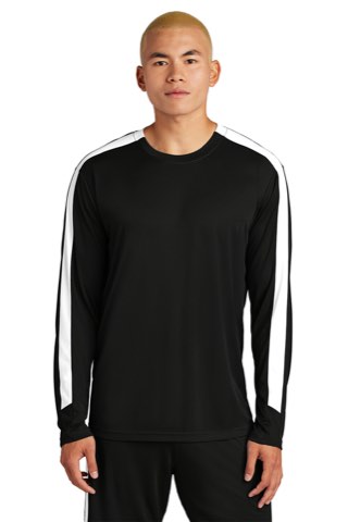 Competitor United Long Sleeve Crew - Sport-Tek ST100LS, ready for custom embroidery or printing