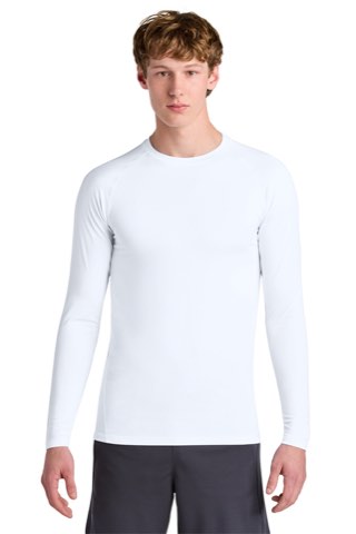 PosiCharge Compression Long Sleeve Tee - Sport-Tek ST120LS, ready for custom embroidery or printing