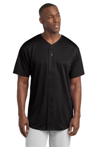 PosiCharge Tough Mesh Full-Button Jersey - Sport-Tek ST220, ready for custom embroidery or printing