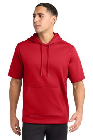 Sport-Wick Fleece Short Sleeve Hooded Pullover - Sport-Tek ST251, ready for custom embroidery or printing