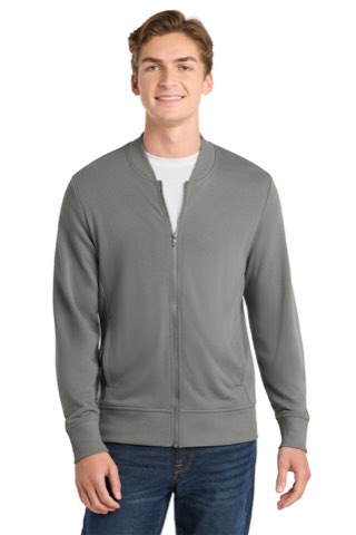 Lightweight French Terry Bomber - Sport-Tek ST274, ready for custom embroidery or printing