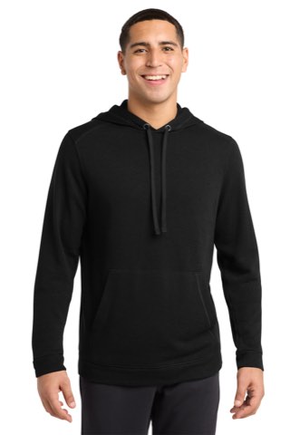PosiCharge Tri-Blend Wicking Fleece Hooded Pullover - Sport-Tek ST296, ready for custom embroidery or printing