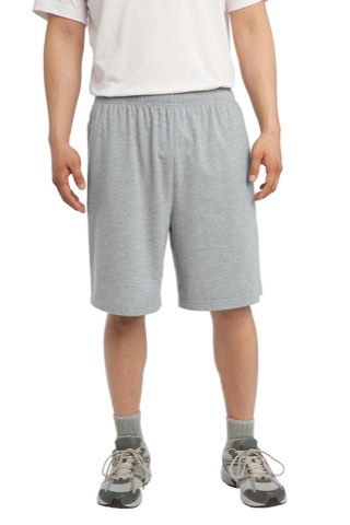 Jersey Knit Short with Pockets - Sport-Tek ST310, ready for custom embroidery or printing