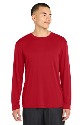 Long Sleeve PosiCharge Competitor Tee - Sport-Tek ST350LS, ready for custom embroidery or printing