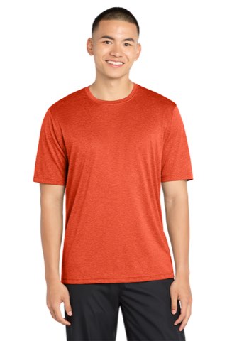 Heather Contender Tee - Sport-Tek ST360, ready for custom embroidery or printing