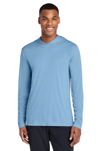 Posi-UV Pro Long Sleeve Hoodie - Sport-Tek ST420LSH, ready for custom embroidery or printing