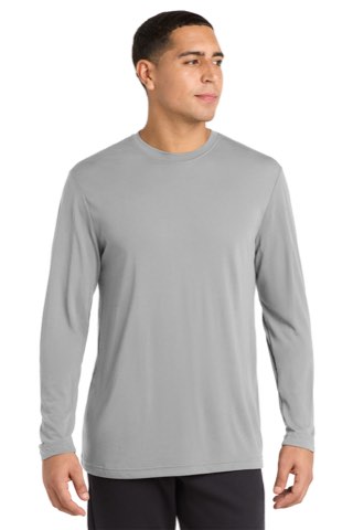 Long Sleeve PosiCharge Competitor Cotton Touch Tee - Sport-Tek ST450LS, ready for custom embroidery or printing