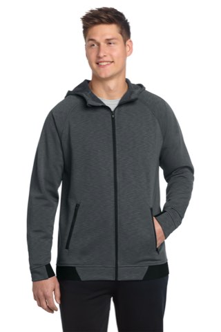 PosiCharge Strive Hooded Full-Zip - Sport-Tek ST570, ready for custom embroidery or printing