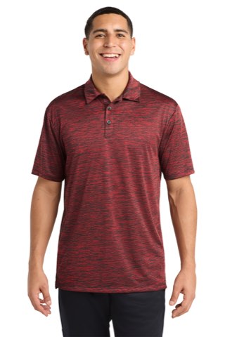 PosiCharge Electric Heather Polo - Sport-Tek ST590, ready for custom embroidery or printing
