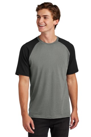 Halftime Raglan Tee - Sport-Tek ST6040, ready for custom embroidery or printing