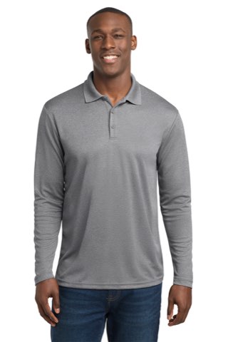 PosiCharge RacerMesh Long Sleeve Polo - Sport-Tek ST640LS, ready for custom embroidery or printing