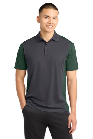 Colorblock Micropique Sport-Wick Polo - Sport-Tek ST652, ready for custom embroidery or printing