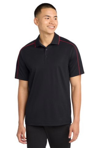 Micropique Sport-Wick Piped Polo - Sport-Tek ST653, ready for custom embroidery or printing